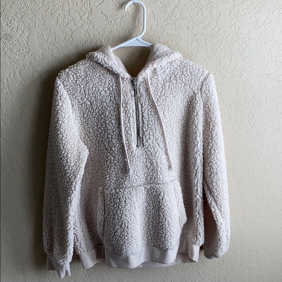 Pink/White Fleece Pull Over - Picture 3 of 4